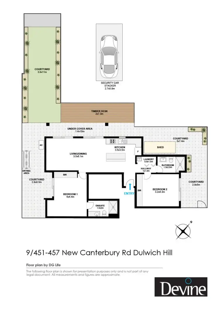 Floorplan of Homely apartment listing, 9/451 New Canterbury Road, Dulwich Hill NSW 2203