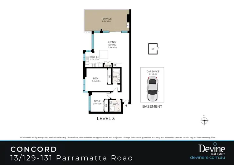 Floorplan of Homely apartment listing, 13/129-131 Parramatta Road, Concord NSW 2137