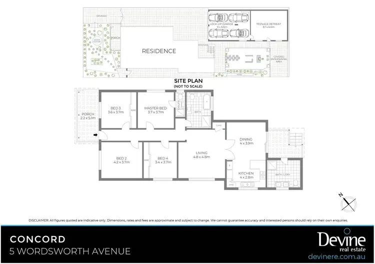 Floorplan of Homely house listing, 5 Wordsworth Avenue, Concord NSW 2137