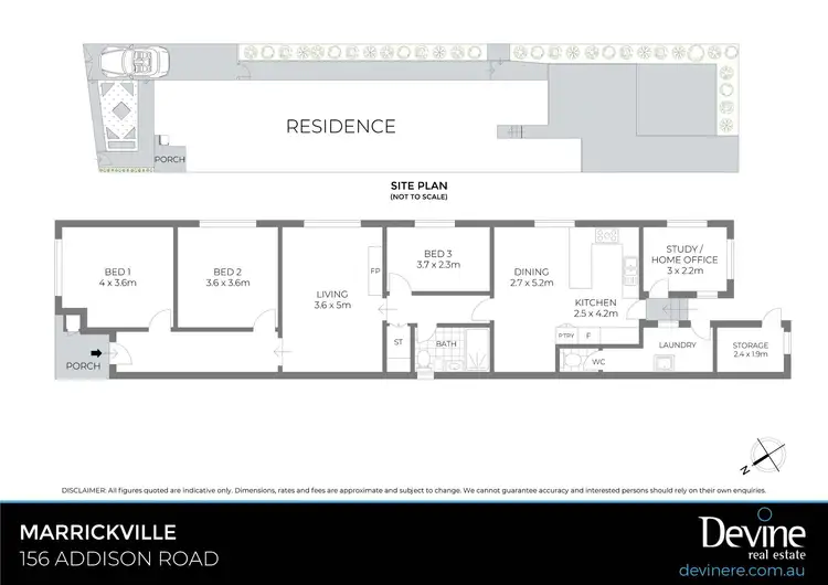 Floorplan of Homely house listing, 156 Addison Road, Marrickville NSW 2204