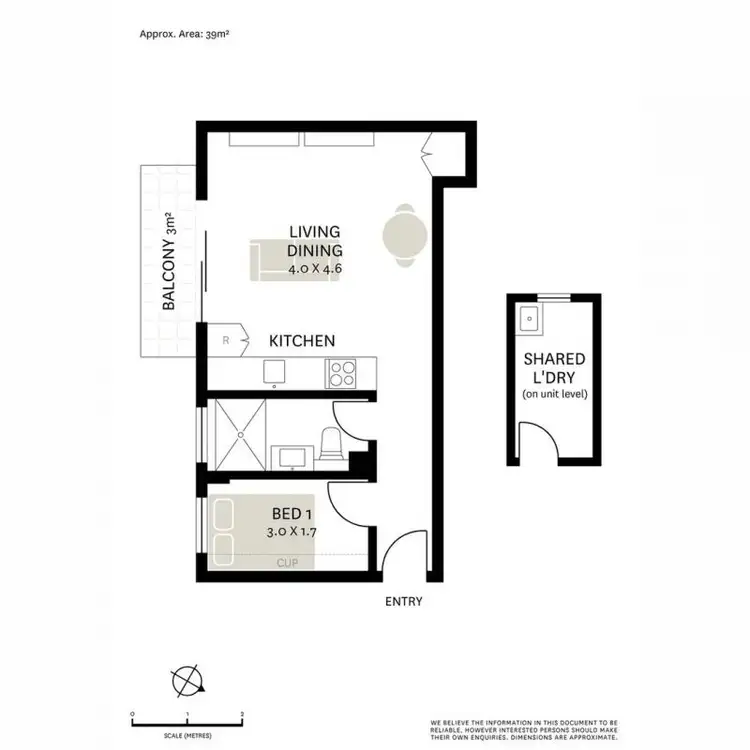 Floorplan of Homely apartment listing, 16/14 Avona Avenue, Glebe NSW 2037