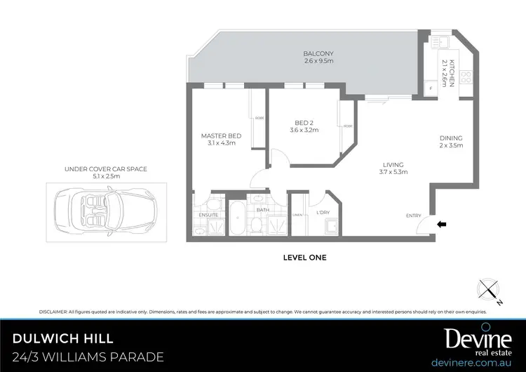Floorplan of Homely apartment listing, 24/3 Williams Parade, Dulwich Hill NSW 2203
