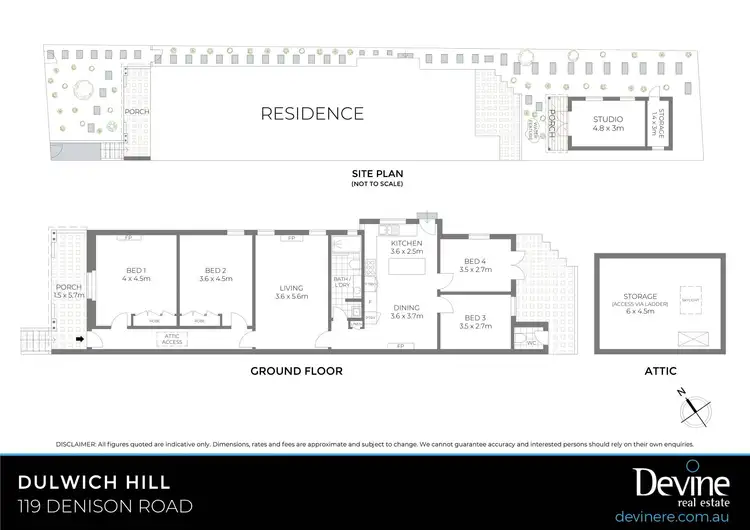 Floorplan of Homely semi-detached listing, 119 Denison Road, Dulwich Hill NSW 2203