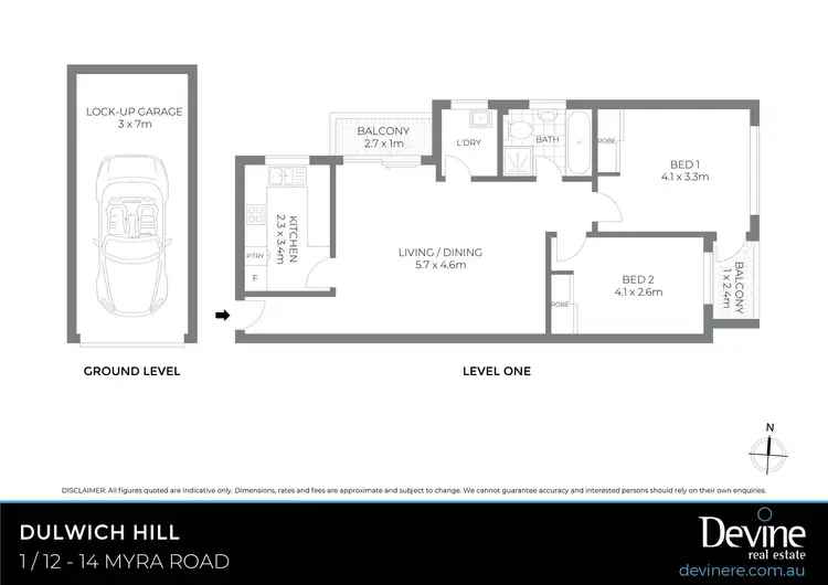 Floorplan of Homely unit listing, 1/12-14 Myra Road, Dulwich Hill NSW 2203