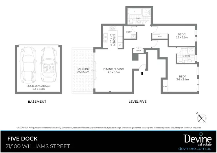 Floorplan of Homely apartment listing, 21/100 Williams Street, Five Dock NSW 2046