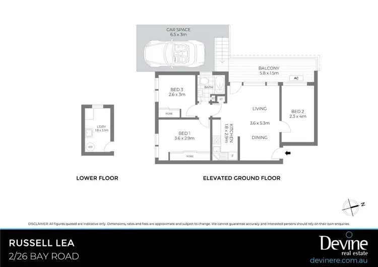 Floorplan of Homely apartment listing, 2/26 Bay Road, Russell Lea NSW 2046
