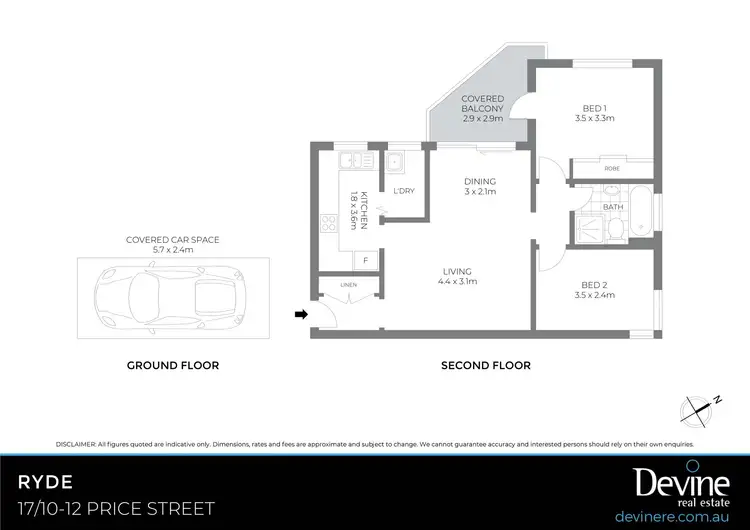 Floorplan of Homely apartment listing, 17/10-12 Price Street, Ryde NSW 2112