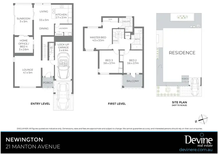 Floorplan of Homely house listing, 21 Manton Avenue, Newington NSW 2127