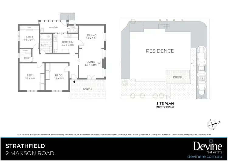 Floorplan of Homely house listing, 2 Manson Road, Strathfield NSW 2135