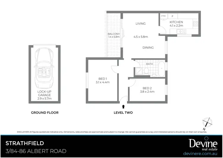 Floorplan of Homely apartment listing, 3/84-86 Albert Road, Strathfield NSW 2135