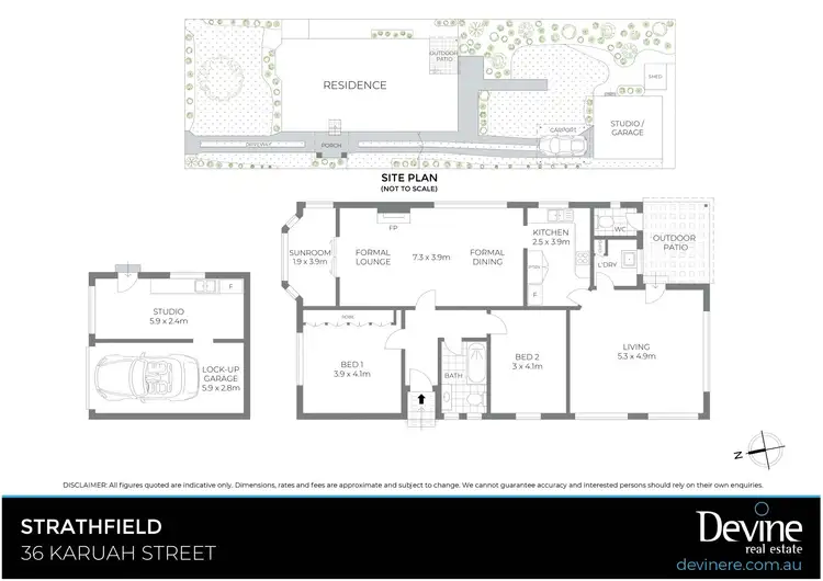 Floorplan of Homely house listing, 36 Karuah Street, Strathfield NSW 2135