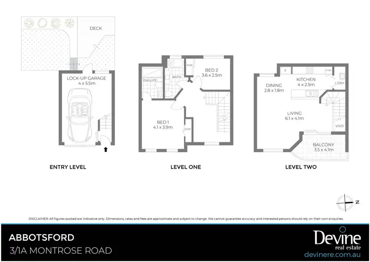 Floorplan of Homely townhouse listing, 3/1A Montrose Road, Abbotsford NSW 2046