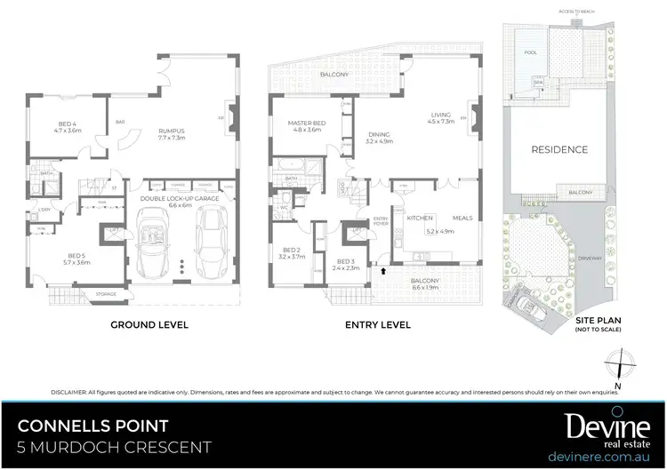 Floorplan of Homely house listing, 5 Murdoch Crescent, Connells Point NSW 2221
