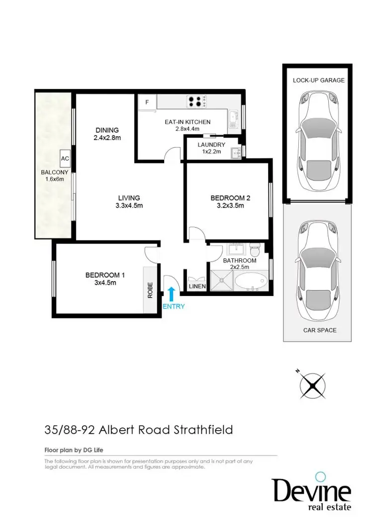 Floorplan of Homely apartment listing, 35/88-92 Albert Road, Strathfield NSW 2135