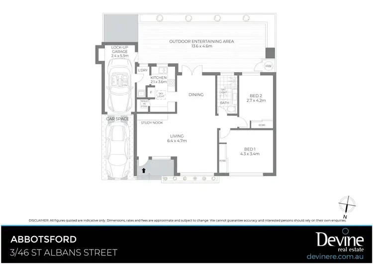 Floorplan of Homely villa listing, 3/46 St Albans Street, Abbotsford NSW 2046