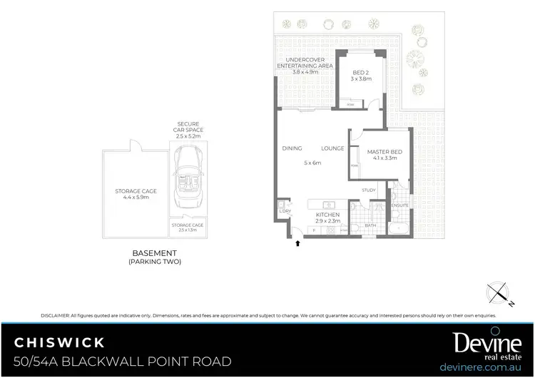 Floorplan of Homely apartment listing, 50/54A Blackwall Point Road, Chiswick NSW 2046