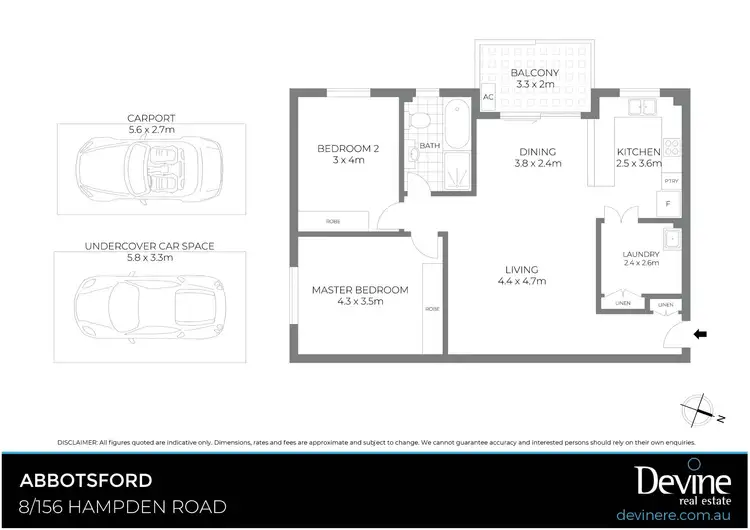 Floorplan of Homely apartment listing, 8/156 Hampden Road, Abbotsford NSW 2046
