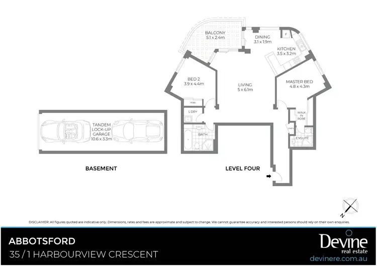 Floorplan of Homely apartment listing, 35/1 Harbourview Crescent, Abbotsford NSW 2046