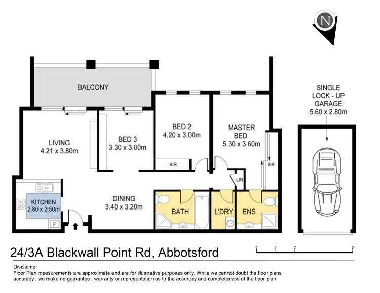Floorplan of Homely apartment listing, 24/3a Blackwall Point Road, Abbotsford NSW 2046