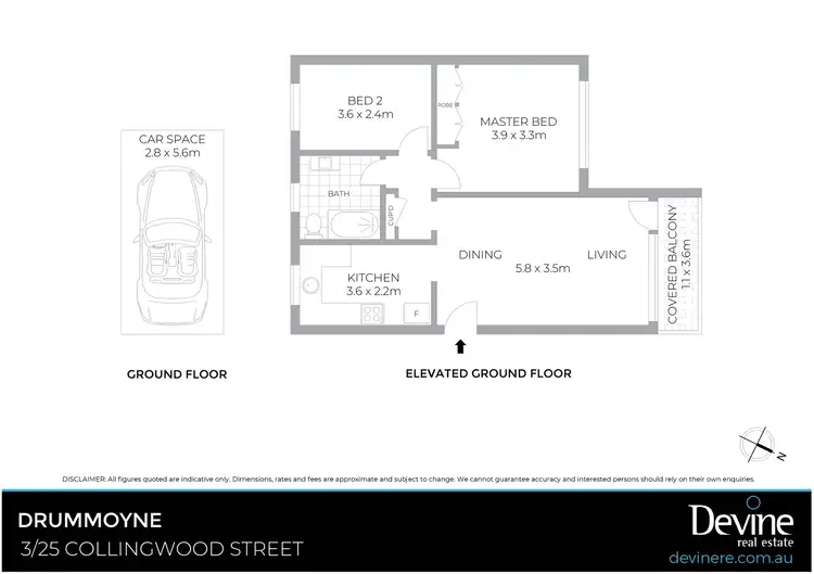 Floorplan of Homely unit listing, 3/25 Collingwood Street, Drummoyne NSW 2047