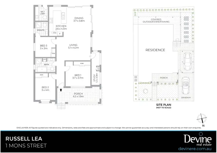 Floorplan of Homely house listing, 1 Mons Street, Russell Lea NSW 2046