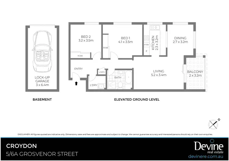 Floorplan of Homely unit listing, 5/6 Grosvenor Street, Croydon NSW 2132