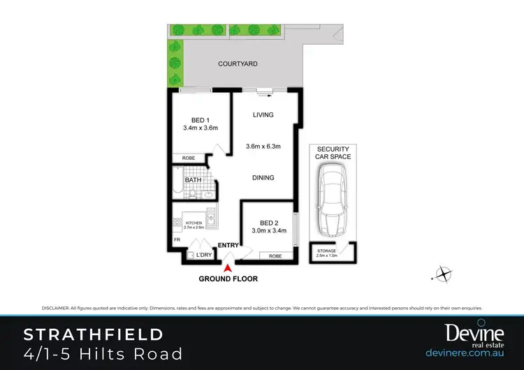 Floorplan of Homely apartment listing, 4/1-5 Hilts Road, Strathfield NSW 2135