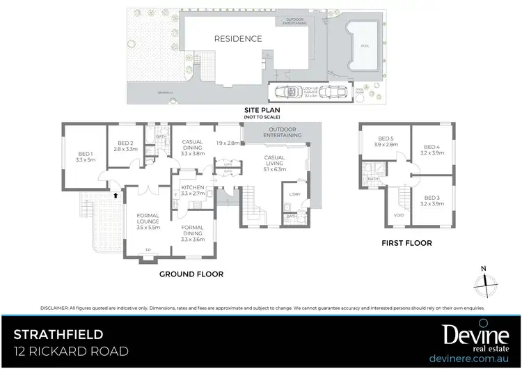 Floorplan of Homely house listing, 12 Rickard Road, Strathfield NSW 2135