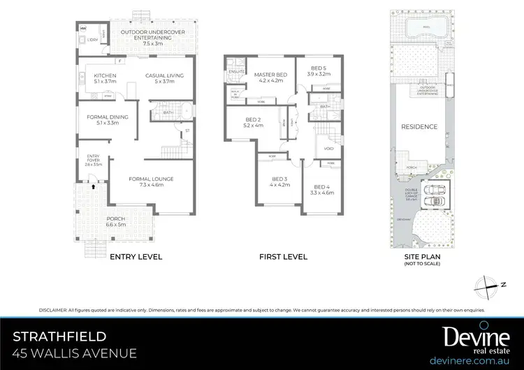 Floorplan of Homely house listing, 45 Wallis Avenue, Strathfield NSW 2135