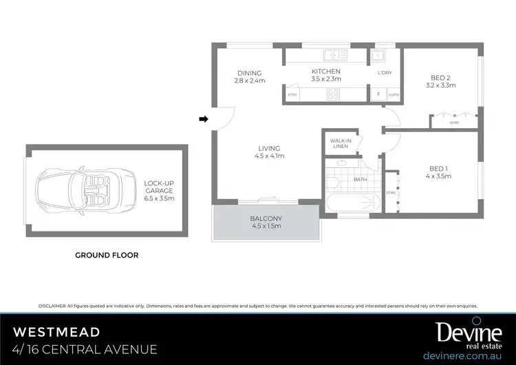 Floorplan of Homely apartment listing, 4/16 Central Avenue, Westmead NSW 2145