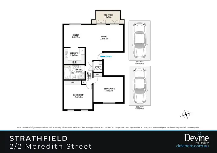 Floorplan of Homely apartment listing, 2/2 Meredith Street, Homebush NSW 2140
