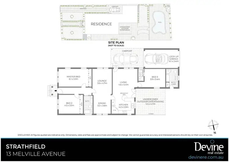 Floorplan of Homely house listing, 13 Melville Avenue, Strathfield NSW 2135