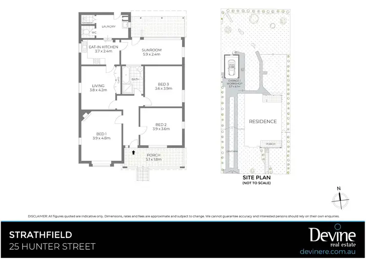 Floorplan of Homely house listing, 25 Hunter Street, Strathfield NSW 2135