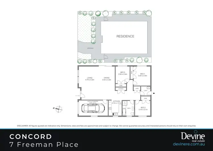 Floorplan of Homely house listing, 7 Freeman Place, Concord NSW 2137