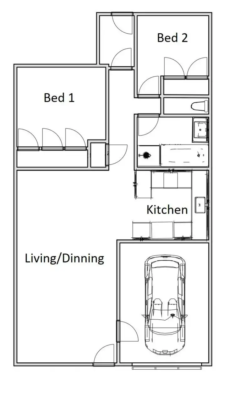 Floorplan of Homely townhouse listing, 1/26 Adam Avenue, Rutherford NSW 2320