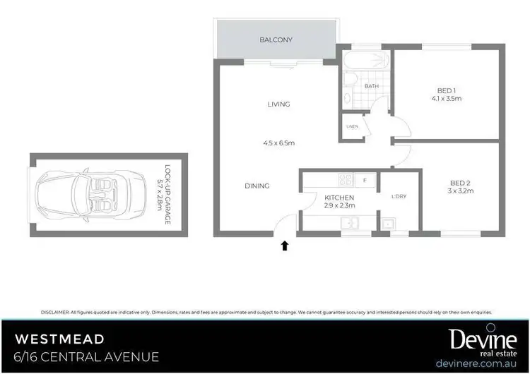 Floorplan of Homely apartment listing, 6/16 Central Avenue, Westmead NSW 2145