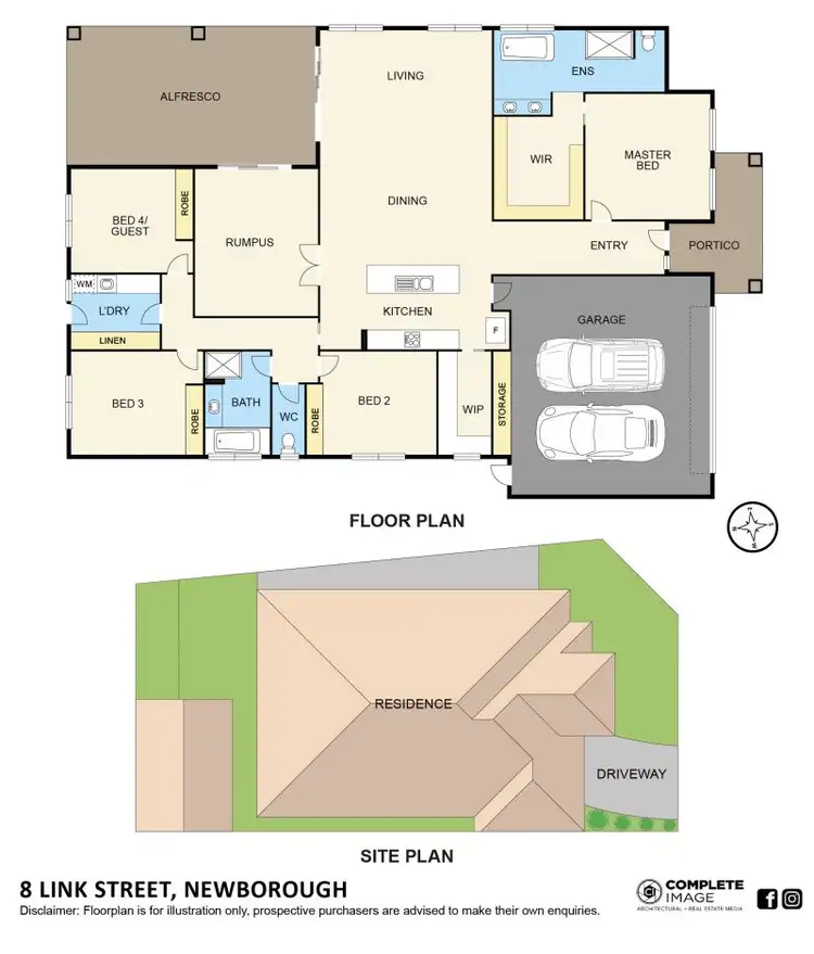Floorplan of Homely house listing, 8 Link Street, Newborough VIC 3825
