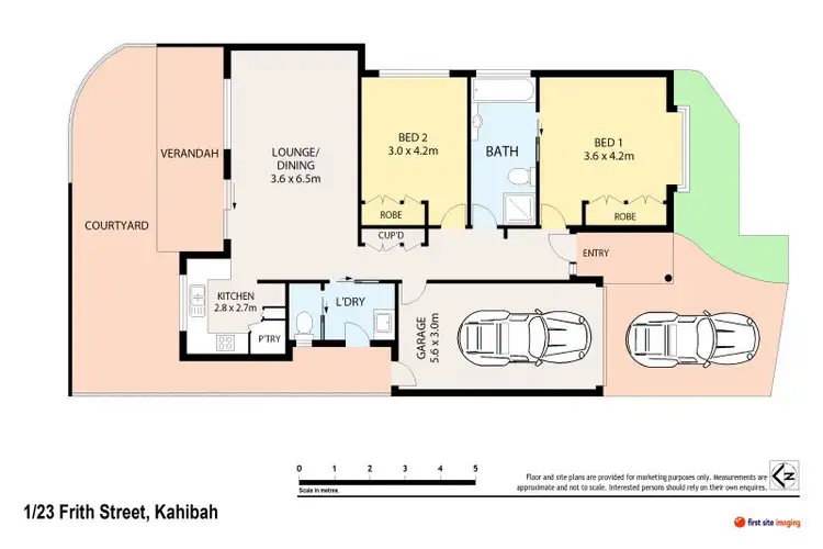 Floorplan of Homely villa listing, 1/23 Frith Street, Kahibah NSW 2290