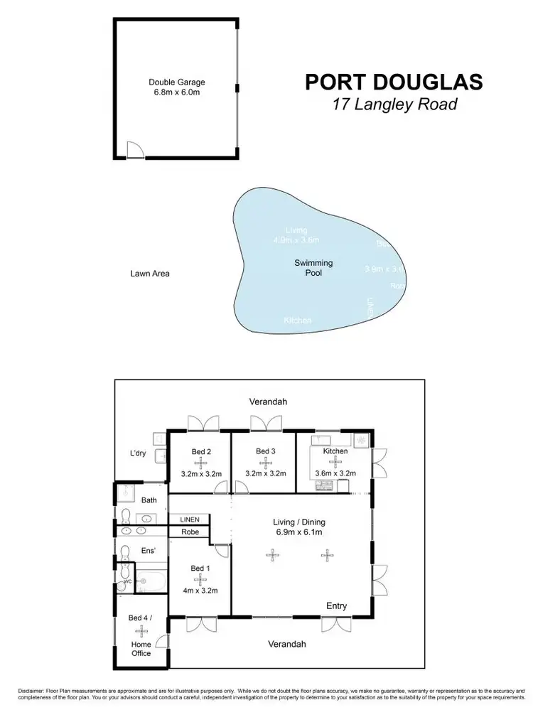 Floorplan of Homely house listing, 17 Langley Road, Port Douglas QLD 4877