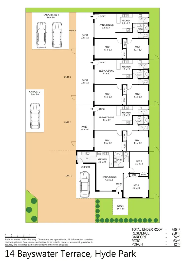 Floorplan of Homely block of units listing, 14 Bayswater Terrace, Hyde Park QLD 4812