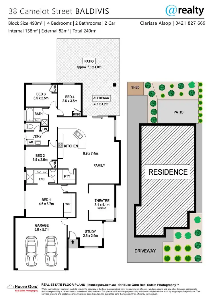 Floorplan of Homely house listing, 38 Camelot Street, Baldivis WA 6171