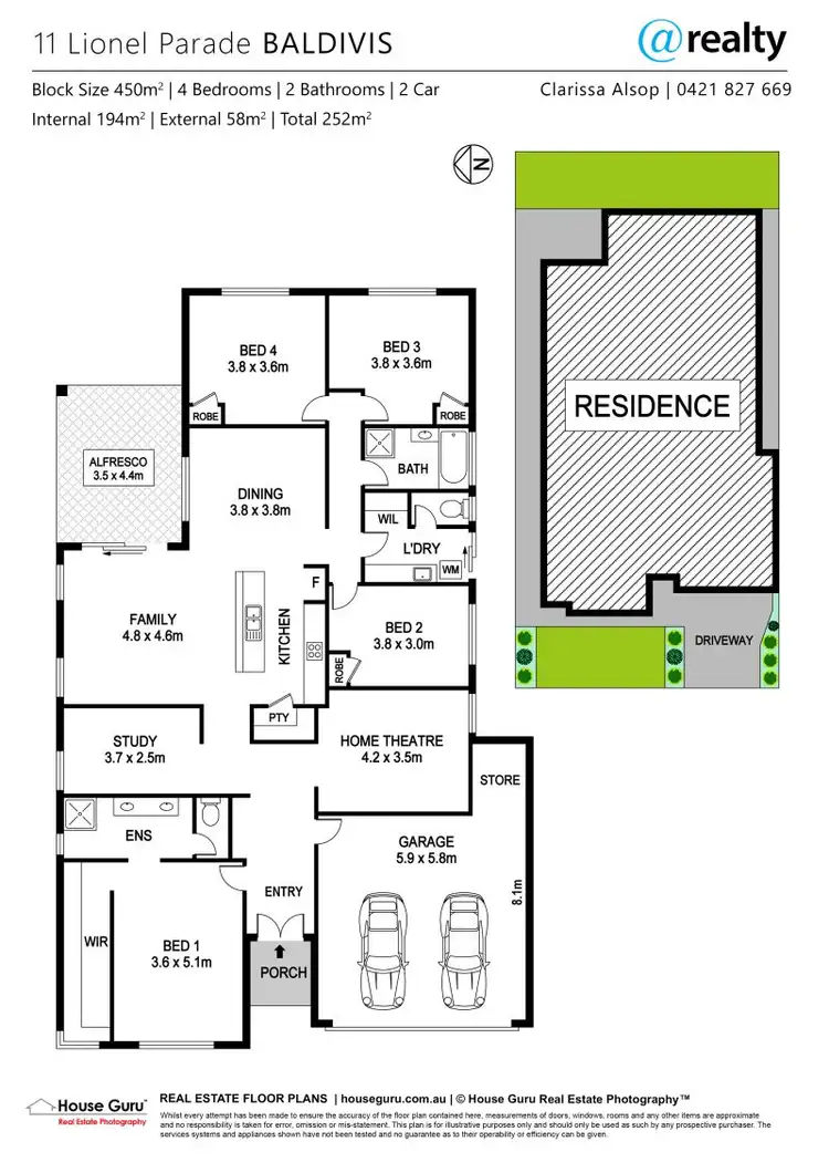Floorplan of Homely house listing, 11 Lionel Parade, Baldivis WA 6171