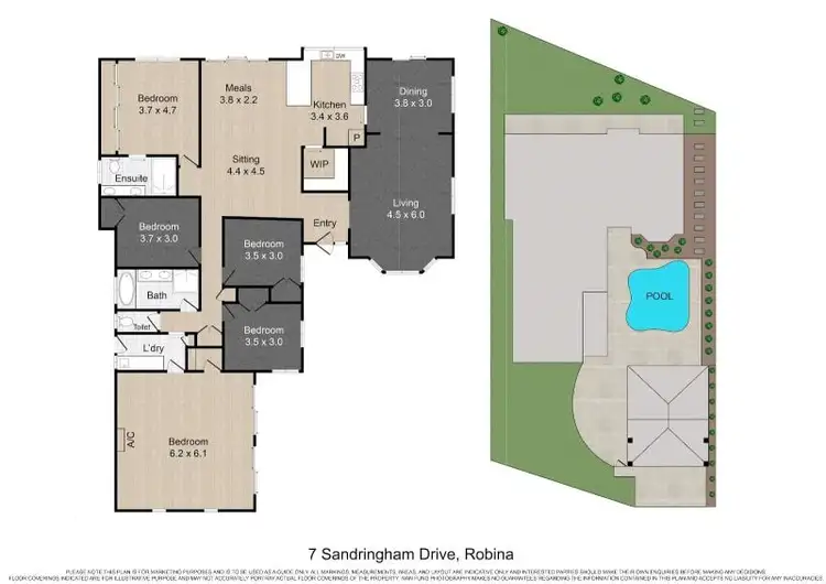 Floorplan of Homely house listing, 7 Sandringham Drive, Robina QLD 4226