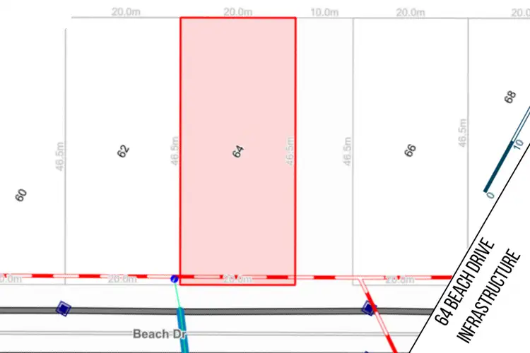 Floorplan of Homely land listing, 64 Beach Drive, Burrum Heads QLD 4659
