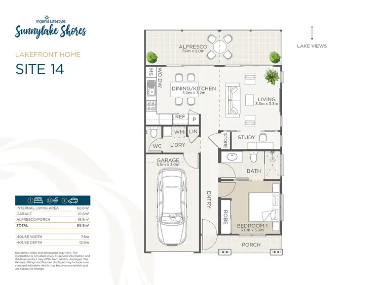 Floorplan of Homely retirement listing, 14/2 Macleay Drive, Halekulani NSW 2262