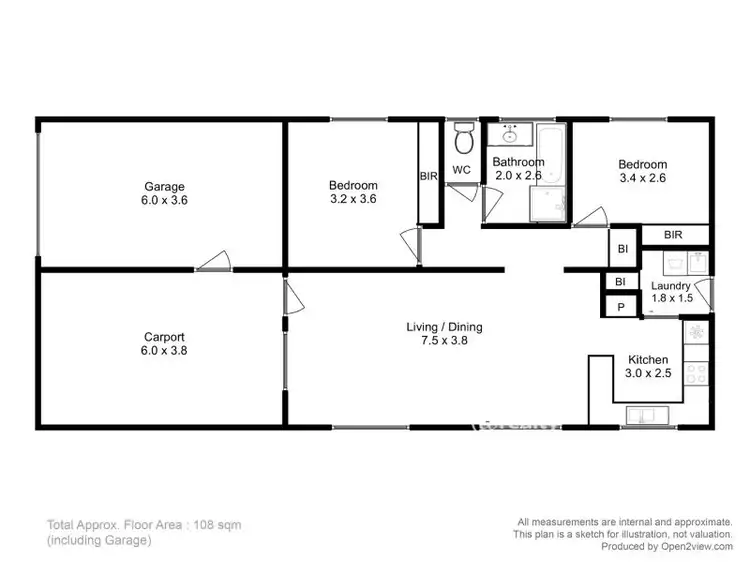 Floorplan of Homely villa listing, 1/15 Torquay Drive, Sorell TAS 7172