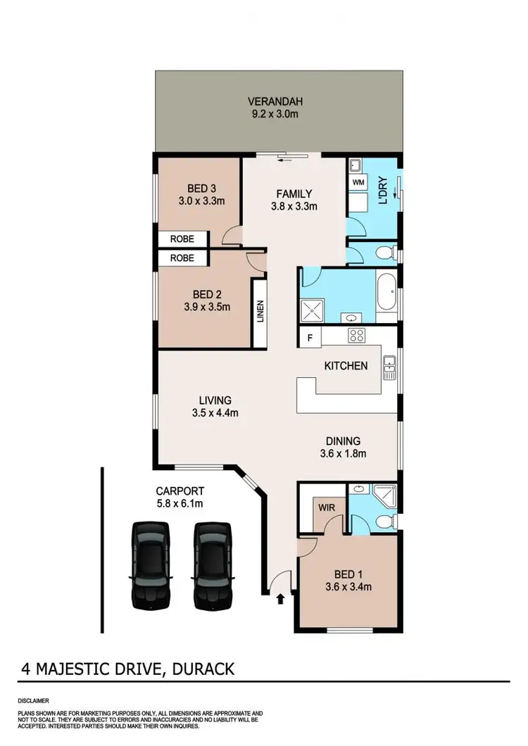 Floorplan of Homely house listing, 4 Majestic Drive, Durack NT 830