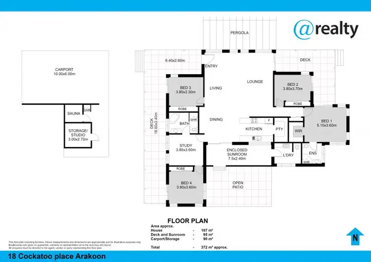 Floorplan of Homely rural property listing, 18 Cockatoo Place, Arakoon NSW 2431