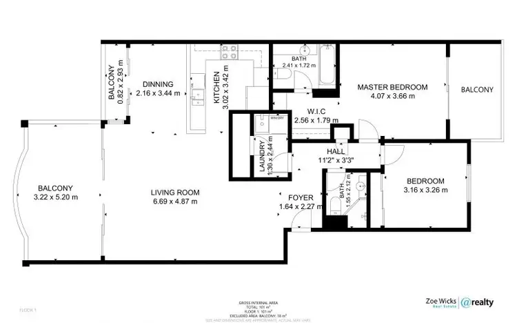 Floorplan of Homely apartment listing, 46/8 Munro Terrace, Mooroobool QLD 4870