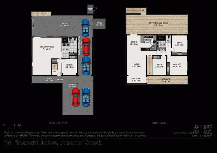 Floorplan of Homely house listing, 43 Pleasant Drive, Albany Creek QLD 4035